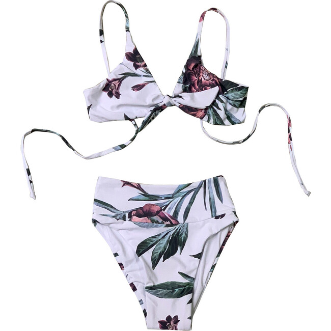 Chacalal Bikini Set, White Floral - Malai Swim | Maisonette