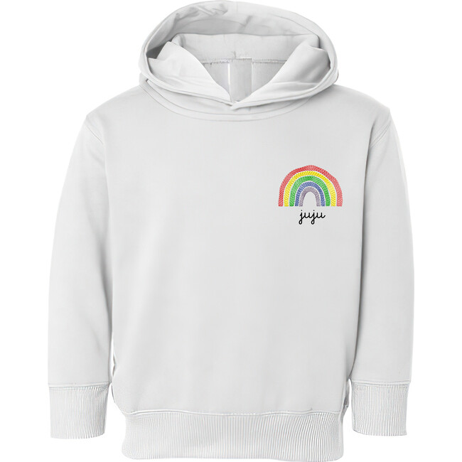 Little Kid Pullover Hoodie, Rainbow - Sweatshirts - 1