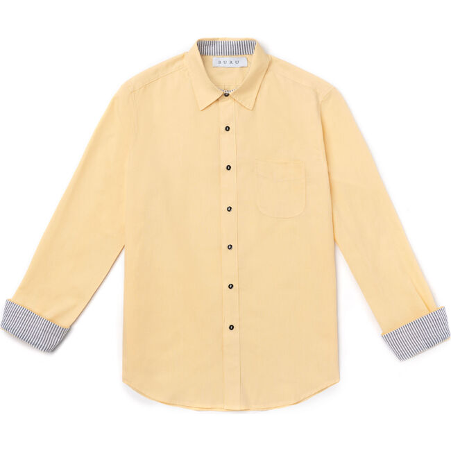 Men's Shirt, Yellow - Shirts - 1