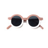 Round Retro Two Tone Sunglasses, Dusty Rose - Sunglasses - 1 - thumbnail