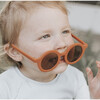 Round Retro Sunglasses, Rust - Sunglasses - 2
