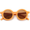 Round Retro Sunglasses, Clementine - Sunglasses - 1 - thumbnail