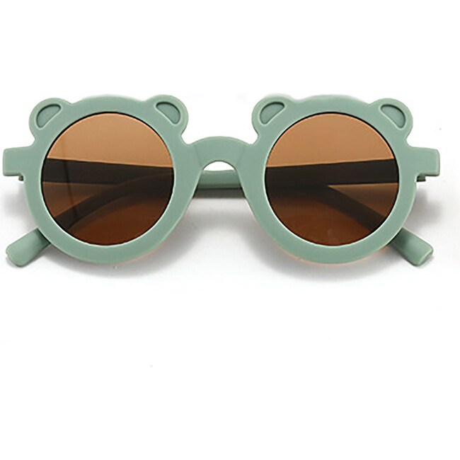 Round Bear Sunglasses, Succulent Green