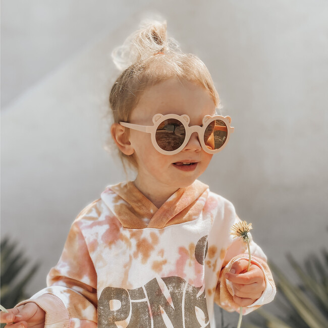 Round Bear Sunglasses, Soft Pink - Sunglasses - 2