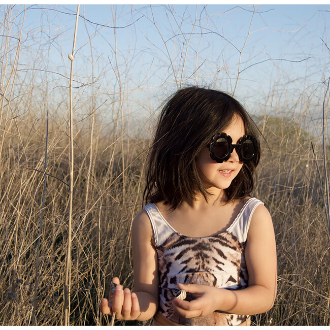 Flower Sunglasses, Black