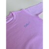 Little Kid Small Embroidery Classic Crewneck, Pink - Sweatshirts - 2 - thumbnail