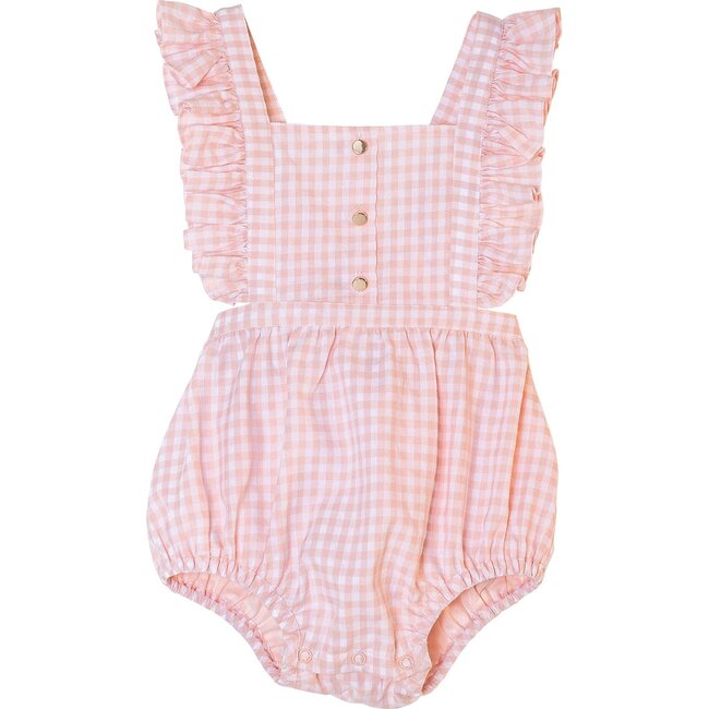 Nalia Onesie, Rose Gingham - Onesies - 1