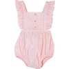 Nalia Onesie, Rose Gingham - Onesies - 1 - thumbnail