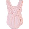 Nalia Onesie, Rose Gingham - Onesies - 2