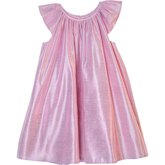 Isaebella Dress, Pink Lame