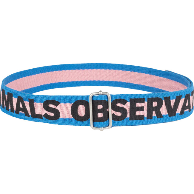 Stripe Lizard Belt, Soft Pink - Belts - 1