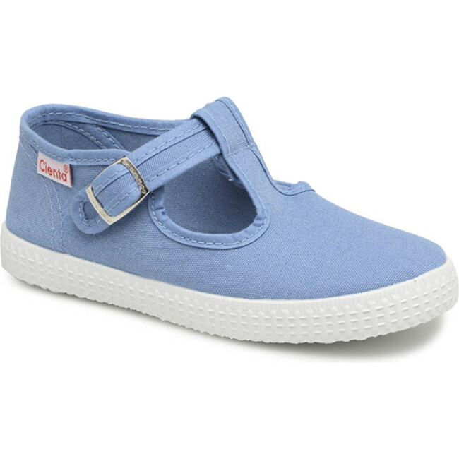 Buckle Sneakers, Blue - Sneakers - 1