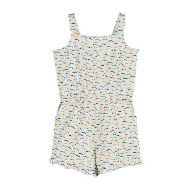 Lauren Jersey Romper, Flying Seagulls