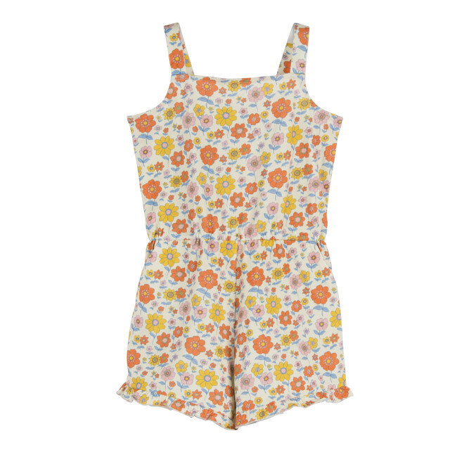 Lauren Jersey Romper, Retro Flower