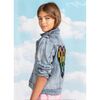 Crystal Checkered Heart Jacket, Denim - Jackets - 2