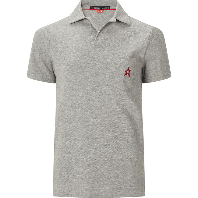 Placket Pocket Polo, Andover Heather - Polo Shirts - 1
