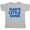 Dad's Little Dude S/S Shirt, Gray - T-Shirts - 1 - thumbnail