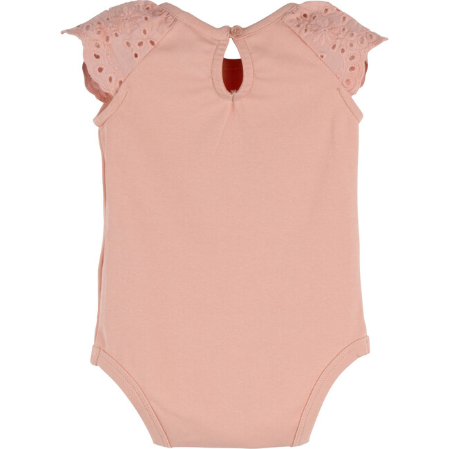 Eva Eyelet Bodysuit, Rose
