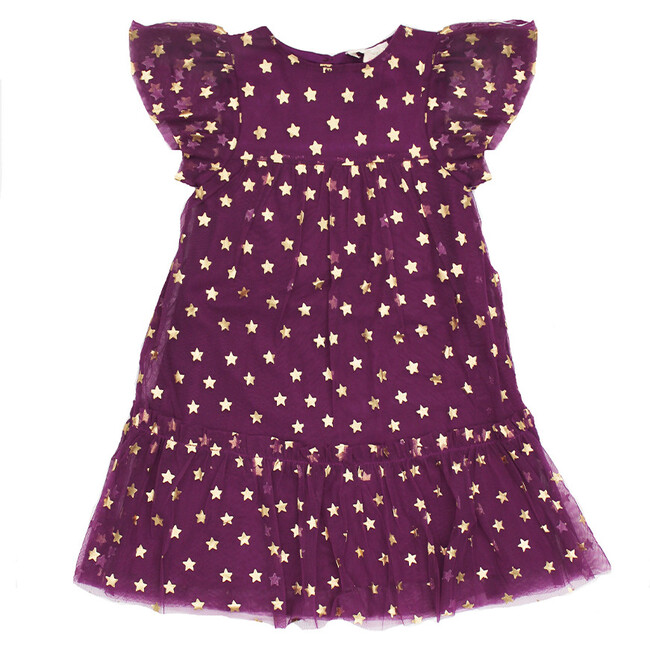 Lilian Dress, Golden Stars - Dresses - 1