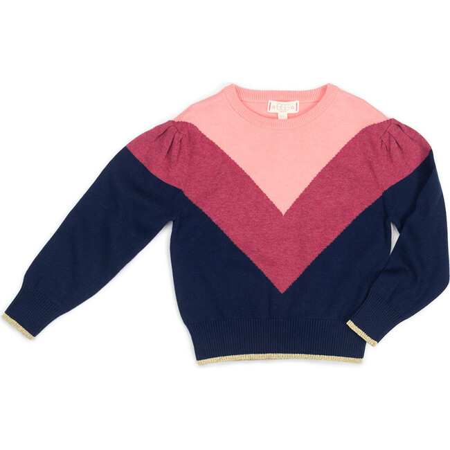 Lilla Sweater, Pink & Black - Sweaters - 1