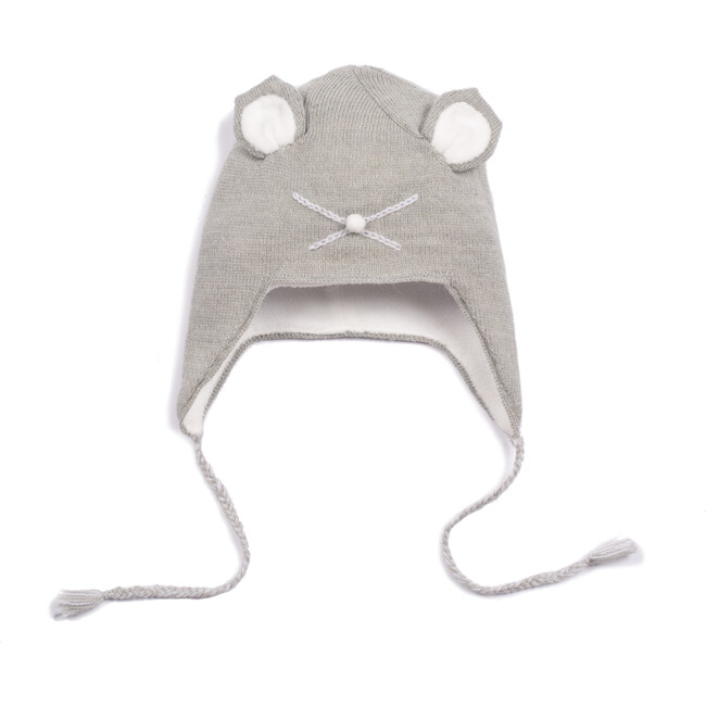 Classic Mouse Hat, Grey - Egg New York Hats & Mittens | Maisonette