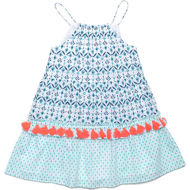 Colette Tassel Dress, Mint - Dresses - 1