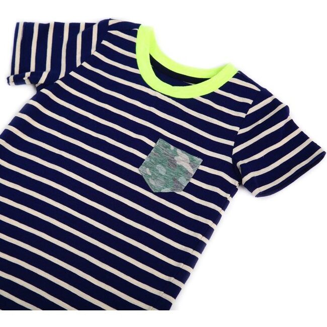 Shane Pocket Tee, Navy Stripes - Tees - 2