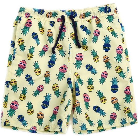 Drake Swim Short, Yellow - Swim Trunks - 1