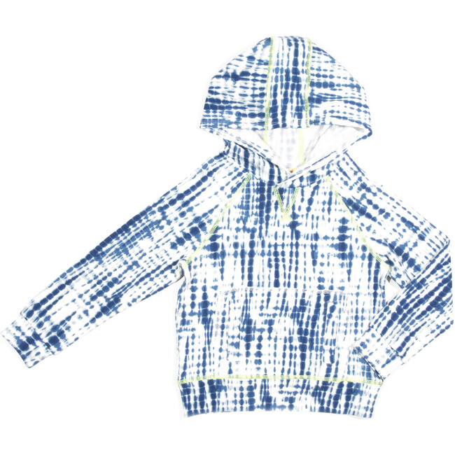 Larson Hoodie, Navy Print - Jackets - 1