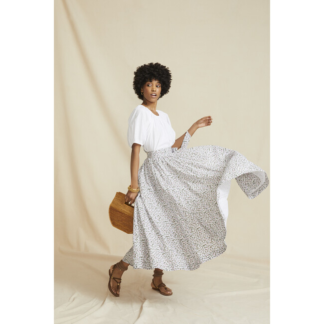 Women's The Wrap Skirt, Khaki Floral - Skirts - 3