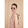 Women's The Midi One Shoulder Dress, Pink Floral - Dresses - 3