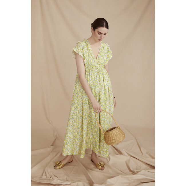 Women's The Terrazzo Dress, Buttercup Yellow - Dresses - 3
