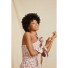 Women's The Midi One Shoulder Dress, Pink Floral - Dresses - 4