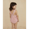 The Little Frilly Romper, Red & White Striped Seersucker - Rompers - 2