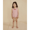 The Little Frilly Romper, Red & White Striped Seersucker - Rompers - 3