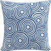 Umbrella Swirl Decorative Pillow, Navy - Decorative Pillows - 1 - thumbnail
