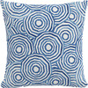 Umbrella Swirl Outdoor Pillow, Navy - Decorative Pillows - 1 - thumbnail