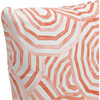 Umbrella Swirl Decorative Pillow, Coral - Decorative Pillows - 4