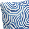 Umbrella Swirl Decorative Pillow, Navy - Decorative Pillows - 4