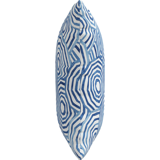 Umbrella Swirl Decorative Pillow, Navy - Decorative Pillows - 5