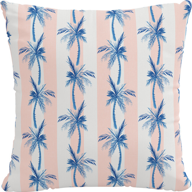 Cabana Palm Outdoor Pillow, Blush