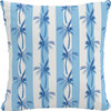 Cabana Palm Outdoor Pillow, Blue - Decorative Pillows - 1 - thumbnail