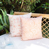 Umbrella Swirl Outdoor Pillow, Coral - Decorative Pillows - 2