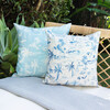 Beach Toile Outdoor Pillow, Navy - Decorative Pillows - 2