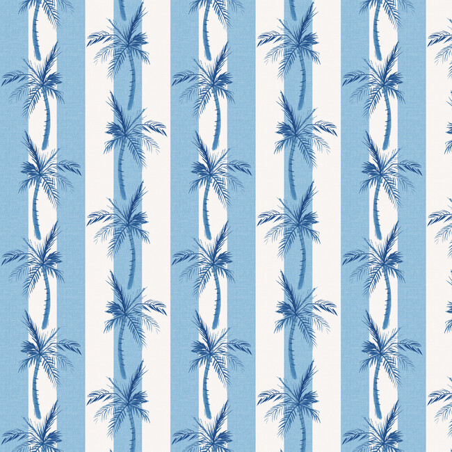 Cabana Palm Outdoor Pillow, Blue - Decorative Pillows - 3