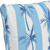 Cabana Palm Outdoor Pillow, Blue - Decorative Pillows - 4