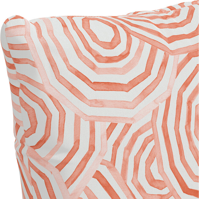 Umbrella Swirl Outdoor Pillow, Coral - Decorative Pillows - 4