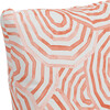 Umbrella Swirl Outdoor Pillow, Coral - Decorative Pillows - 4