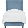 Quinn Wingback Bed, Ocean Velvet - Beds - 1 - thumbnail