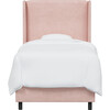 Quinn Wingback Bed, Blush Velvet - Beds - 1 - thumbnail